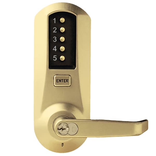 Cylindrical Combination Lever Lock, 2-3/4-in Backset, 1/2-in Throw Latch, Medeco/Yale/ASSA/Abloy LFI